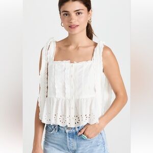 Farm Rio Eyelet Top, XS